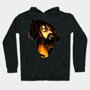 Africa Map, African Rasta Man, Rastafarian Hoodie